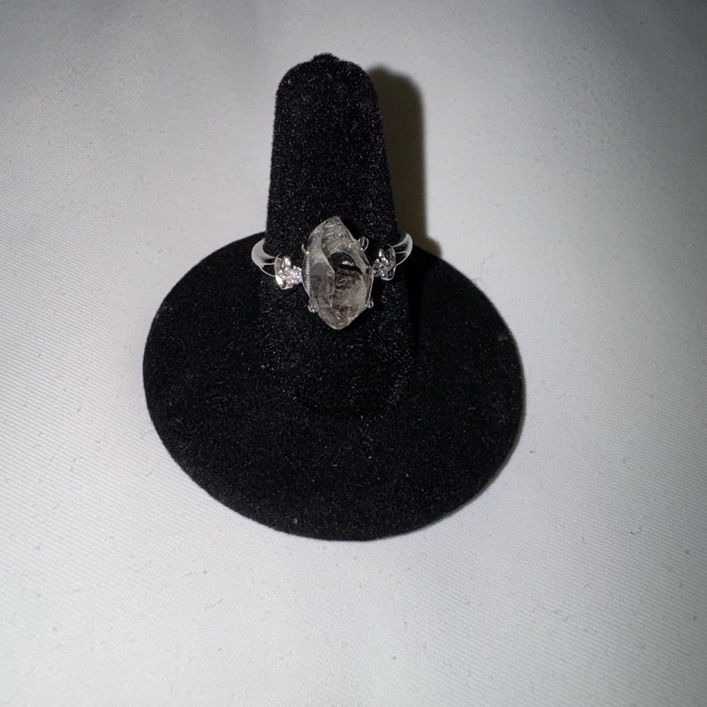 Small Herkimer Diamond Ring